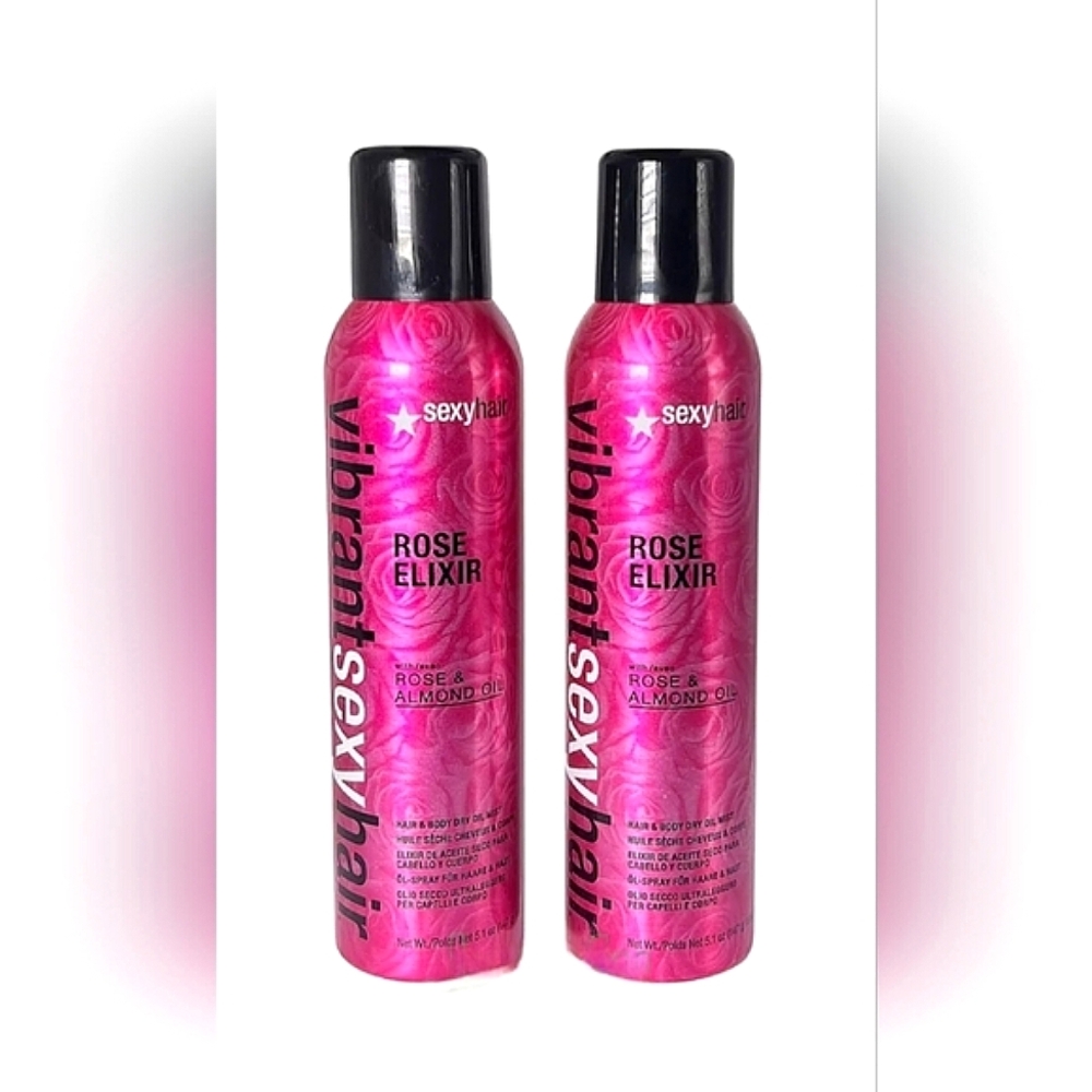 Sexy Hair Vibrant Rose Elixir Hair & Body Dry Oil Mist 2x ~New ☆Rare, HTF, VHTF☆